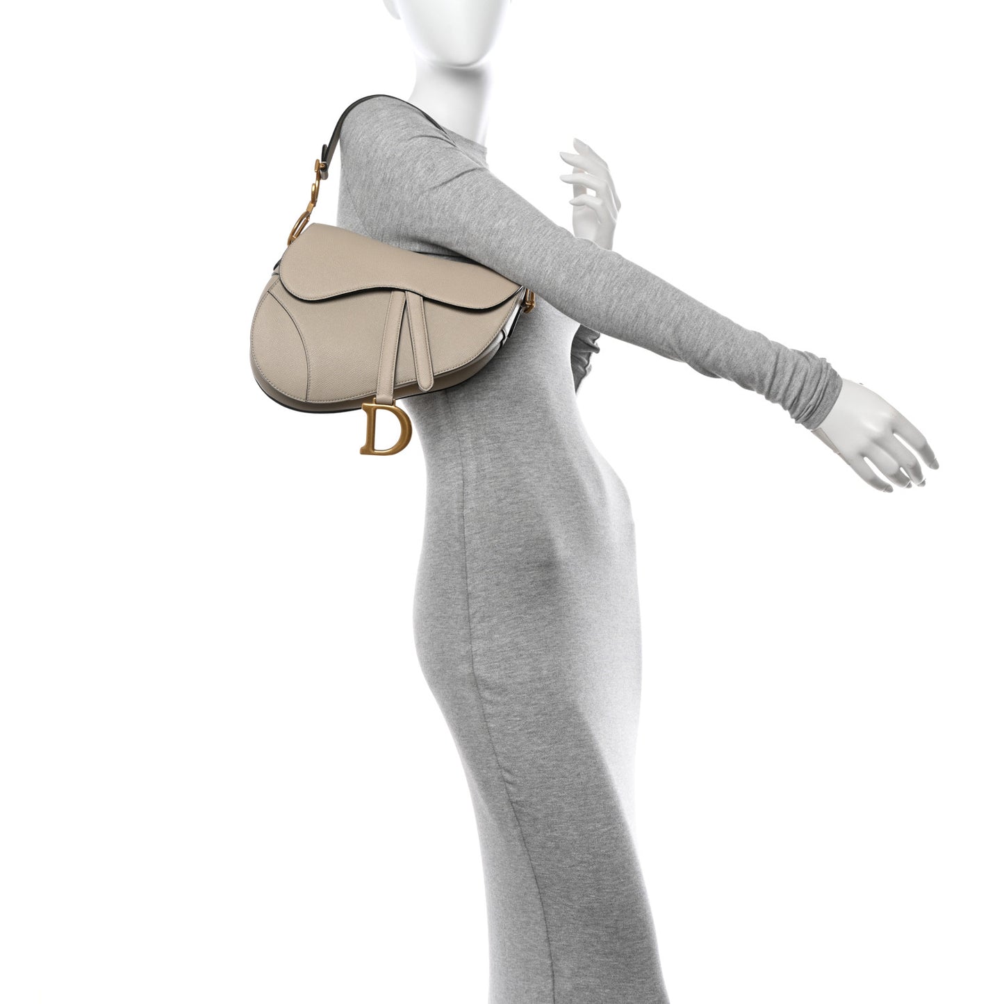 Grained Calfskin Saddle Bag Sable