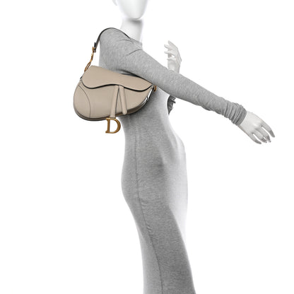 Christian Dior Grained Calfskin Saddle Bag Sable 2 of 11