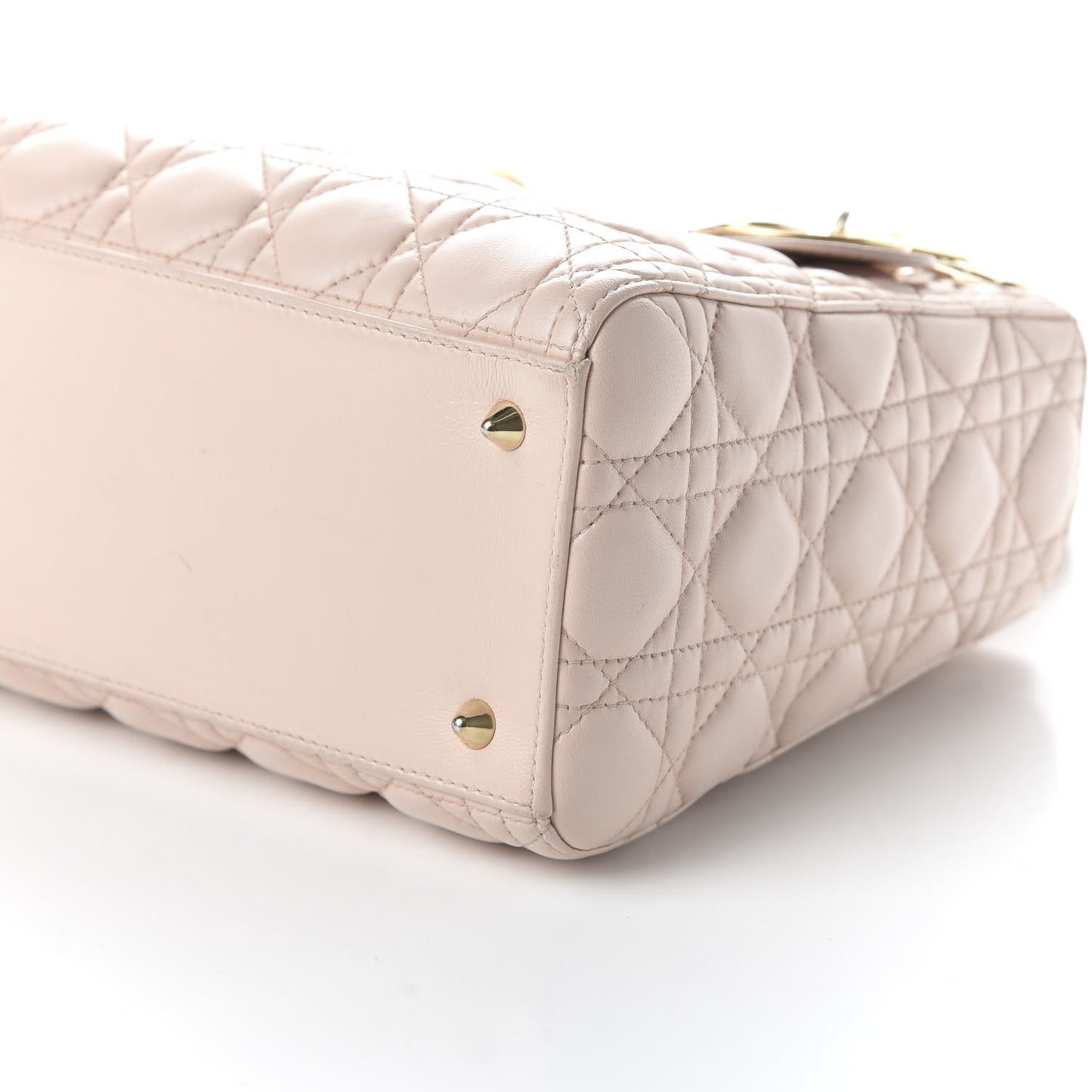 Lambskin Cannage Medium Lady Dior Light Pink