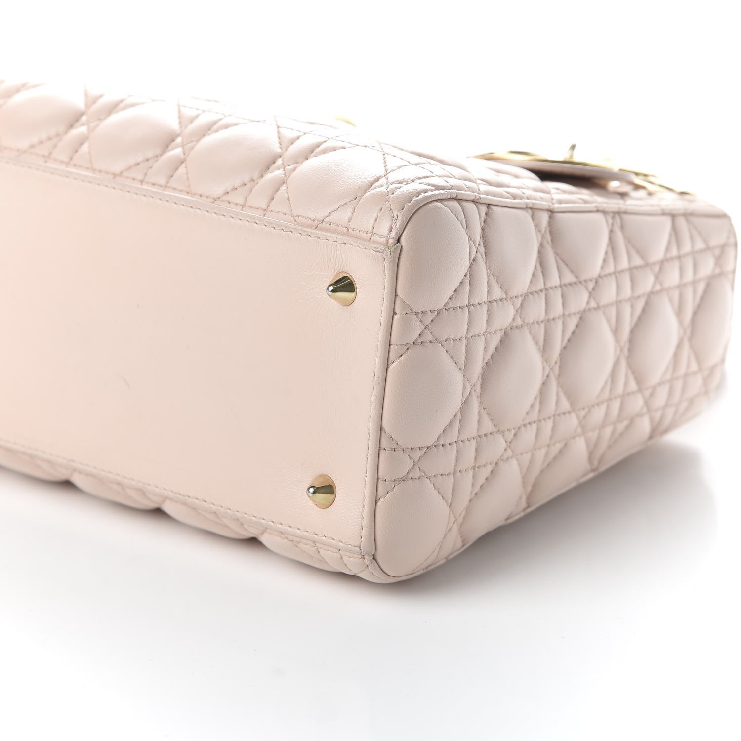 Christian Dior Lambskin Cannage Medium Lady Dior Light Pink 8 of 12