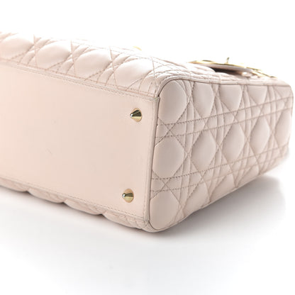 Christian Dior Lambskin Cannage Medium Lady Dior Light Pink 8 of 12