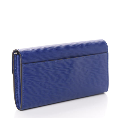 Louis Vuitton Epi Sarah Wallet NM Blueberry 2 of 5