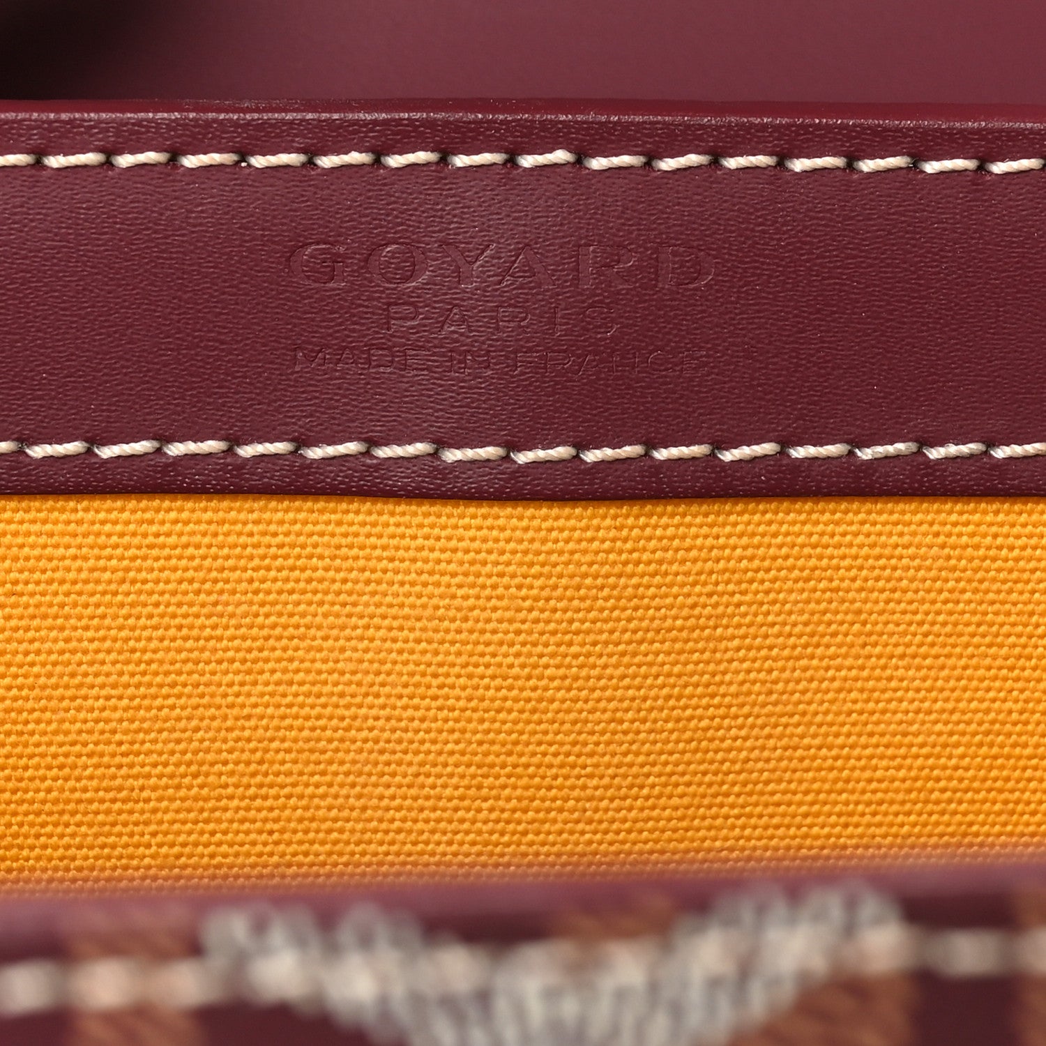 Goyard Goyardine Saigon PM Burgundy 6 of 9