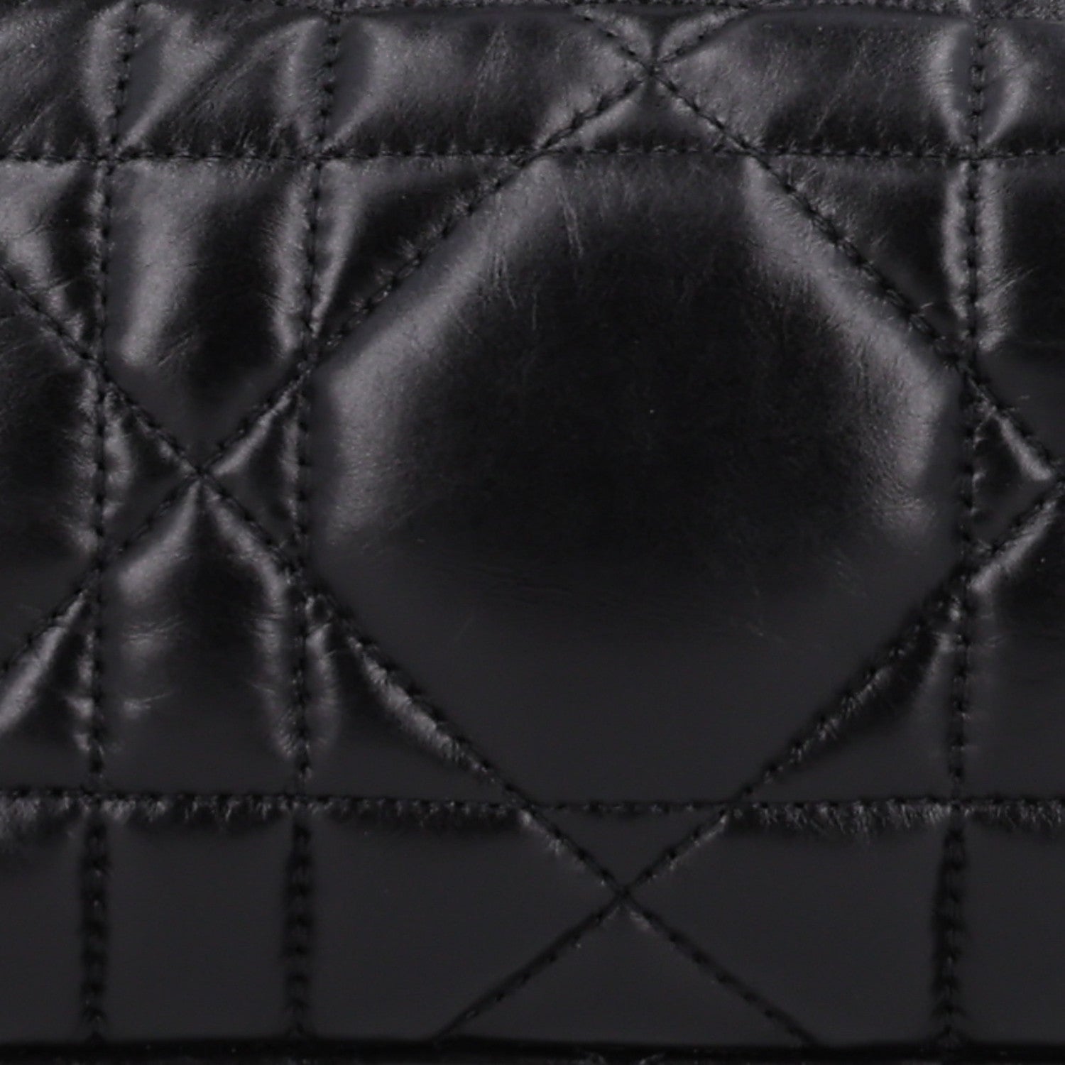 Christian Dior Calfskin Macrocannage Small Diortravel Nomad Pouch Black 7 of 9