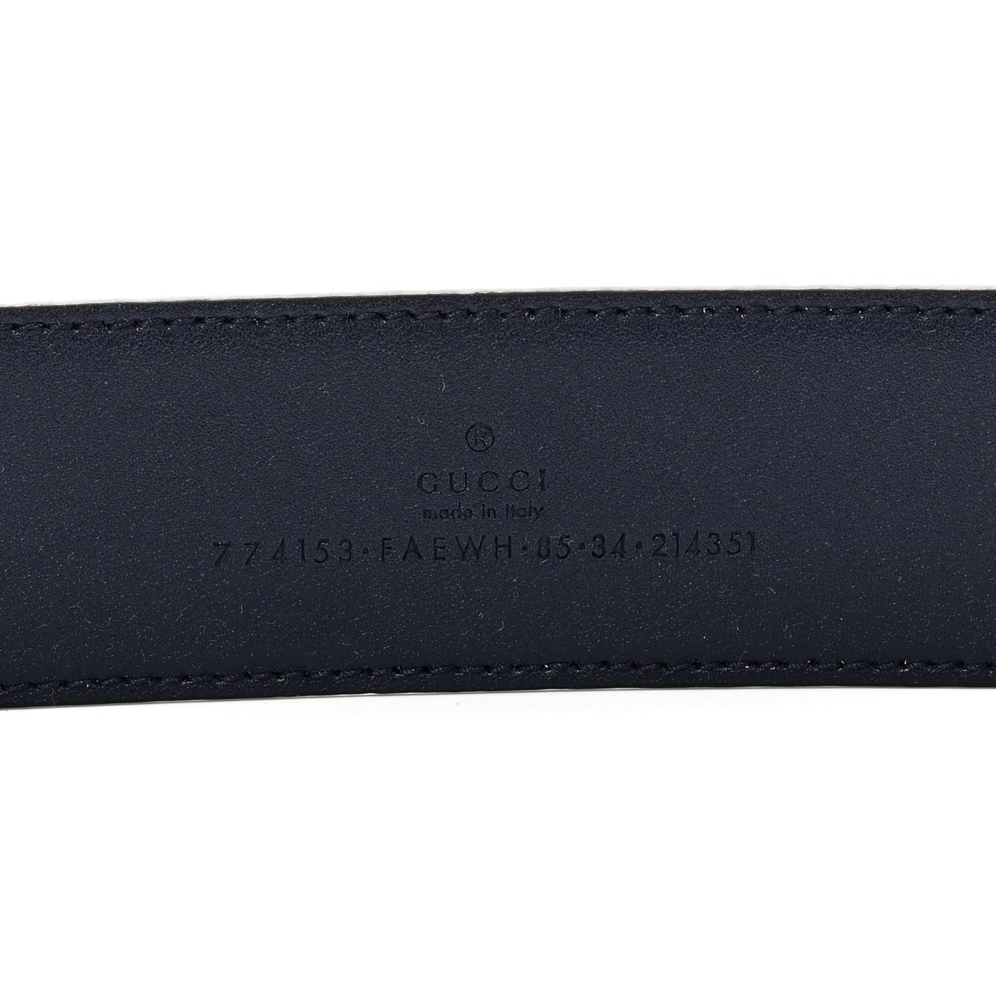 Interlocking Gradient GG Chroma Belt 85 34 Blue
