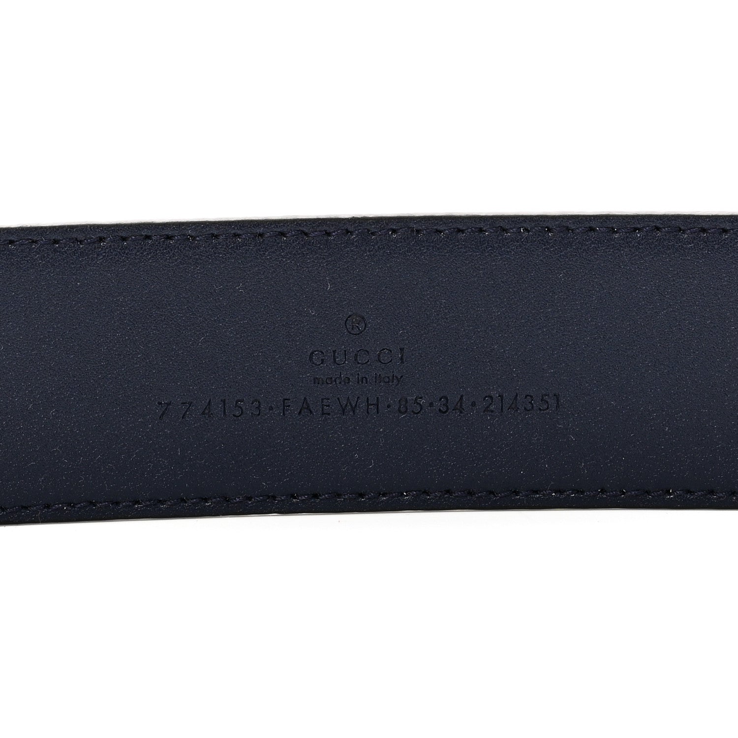 Gucci Interlocking Gradient GG Chroma Belt 85 34 Blue 5 of 5
