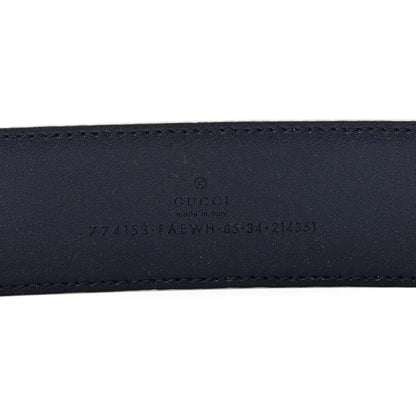Gucci Interlocking Gradient GG Chroma Belt 85 34 Blue 5 of 5
