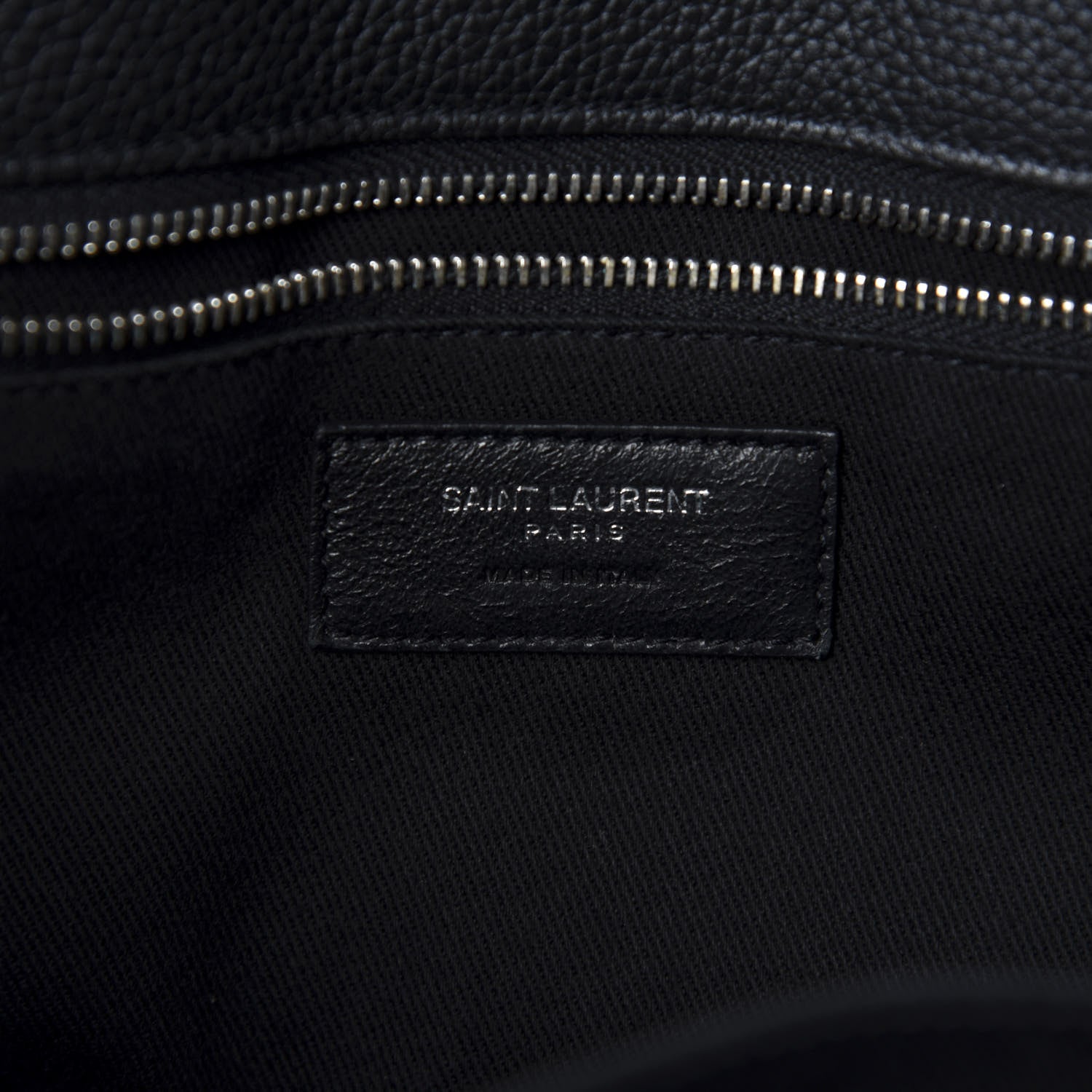 Saint Laurent Grained Calfskin Small Supple Sac De Jour Duffle Black 8 of 10