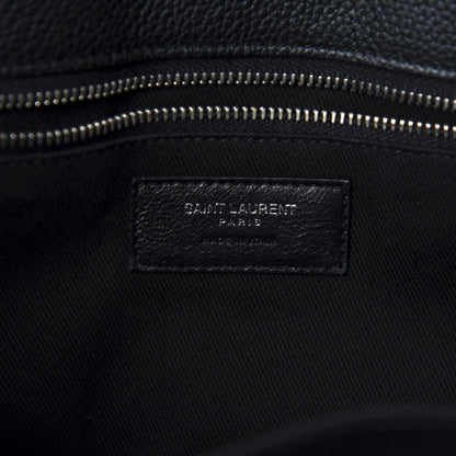 Saint Laurent Grained Calfskin Small Supple Sac De Jour Duffle Black 8 of 10