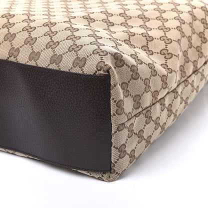 Gucci GG Monogram Large Web Handle Vertical Tote Dark Brown 6 of 8