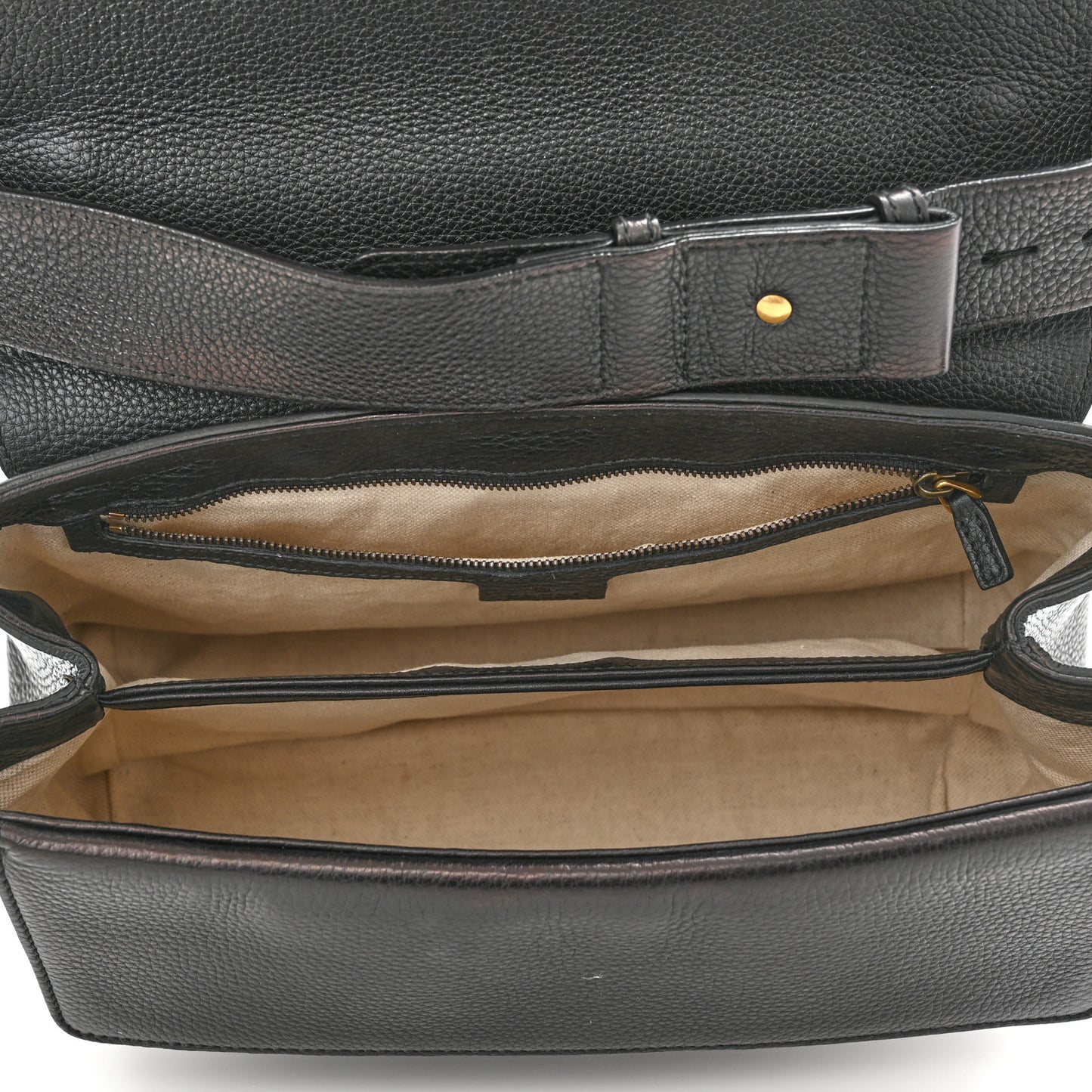 Calfskin GG Marmont Shoulder Bag Black