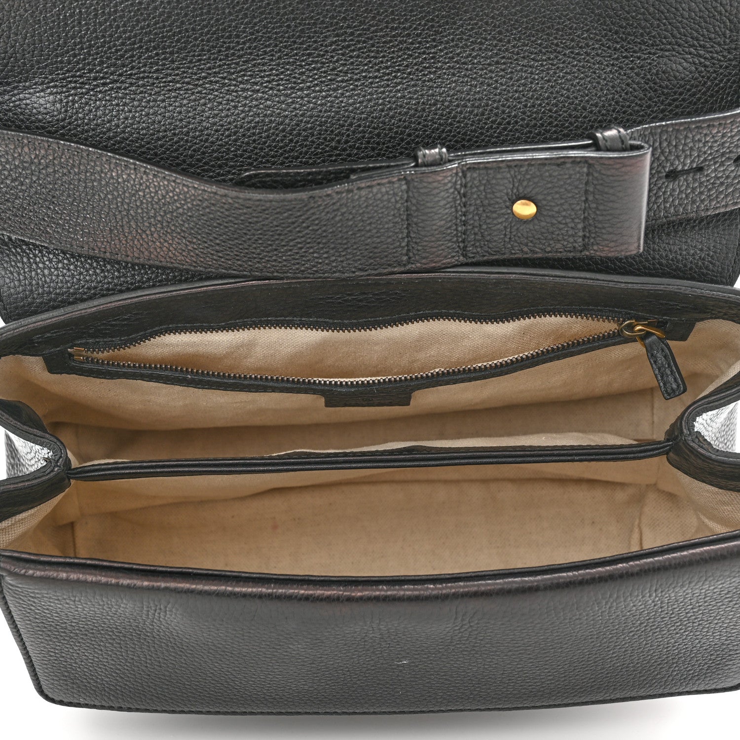 Gucci Calfskin GG Marmont Shoulder Bag Black 5 of 11