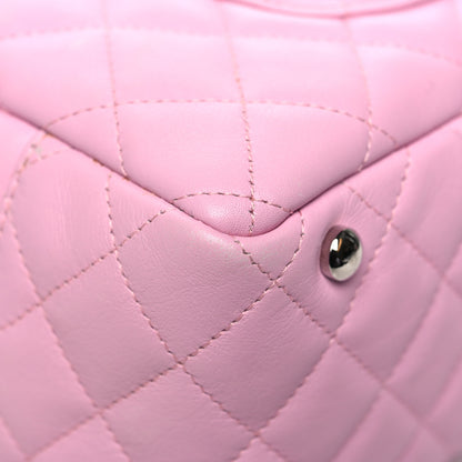 Chanel Calfskin Quilted Large Cambon Bowler Pink Black Pink Black 11 of 15
