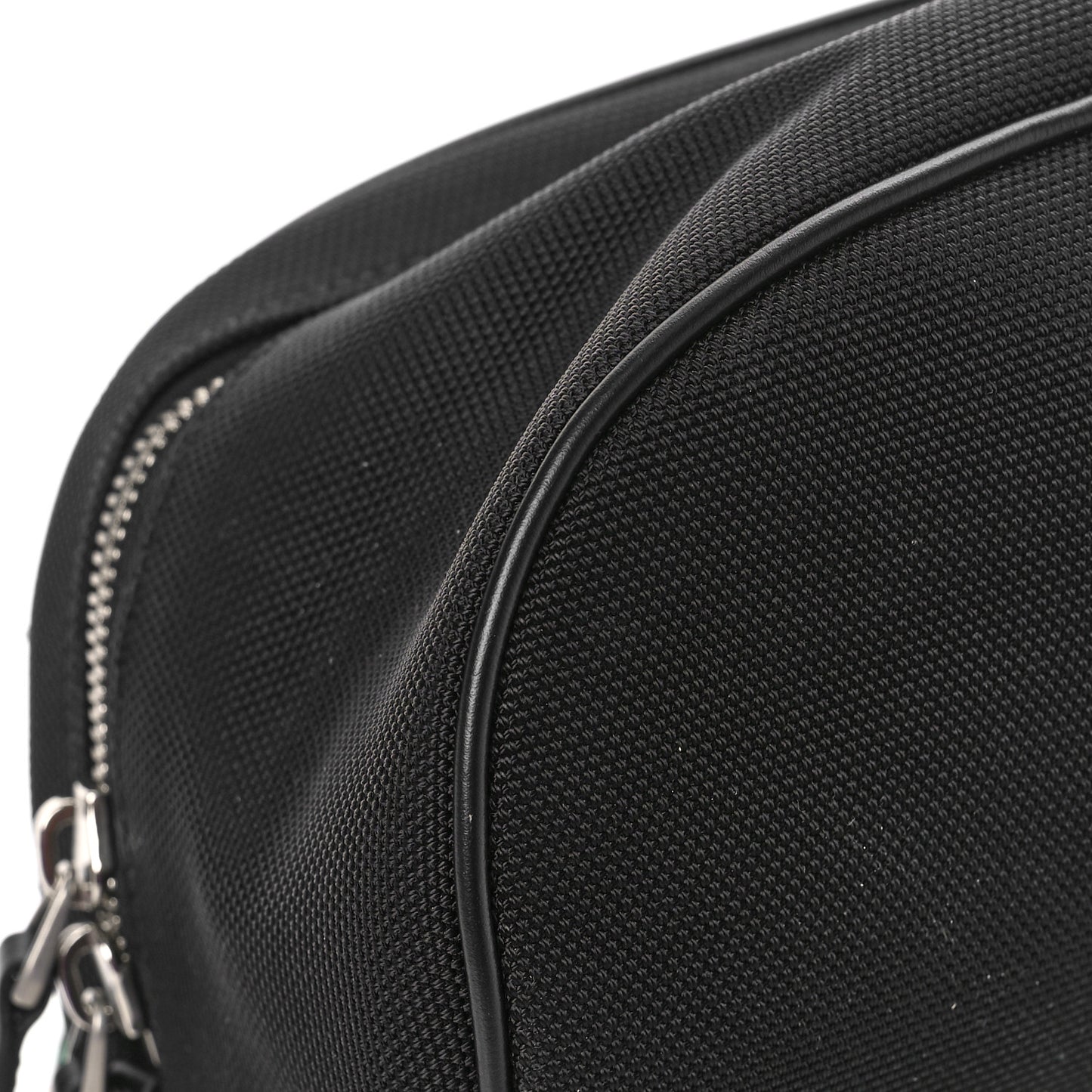 Techno Canvas Web Large Belt Bag Black