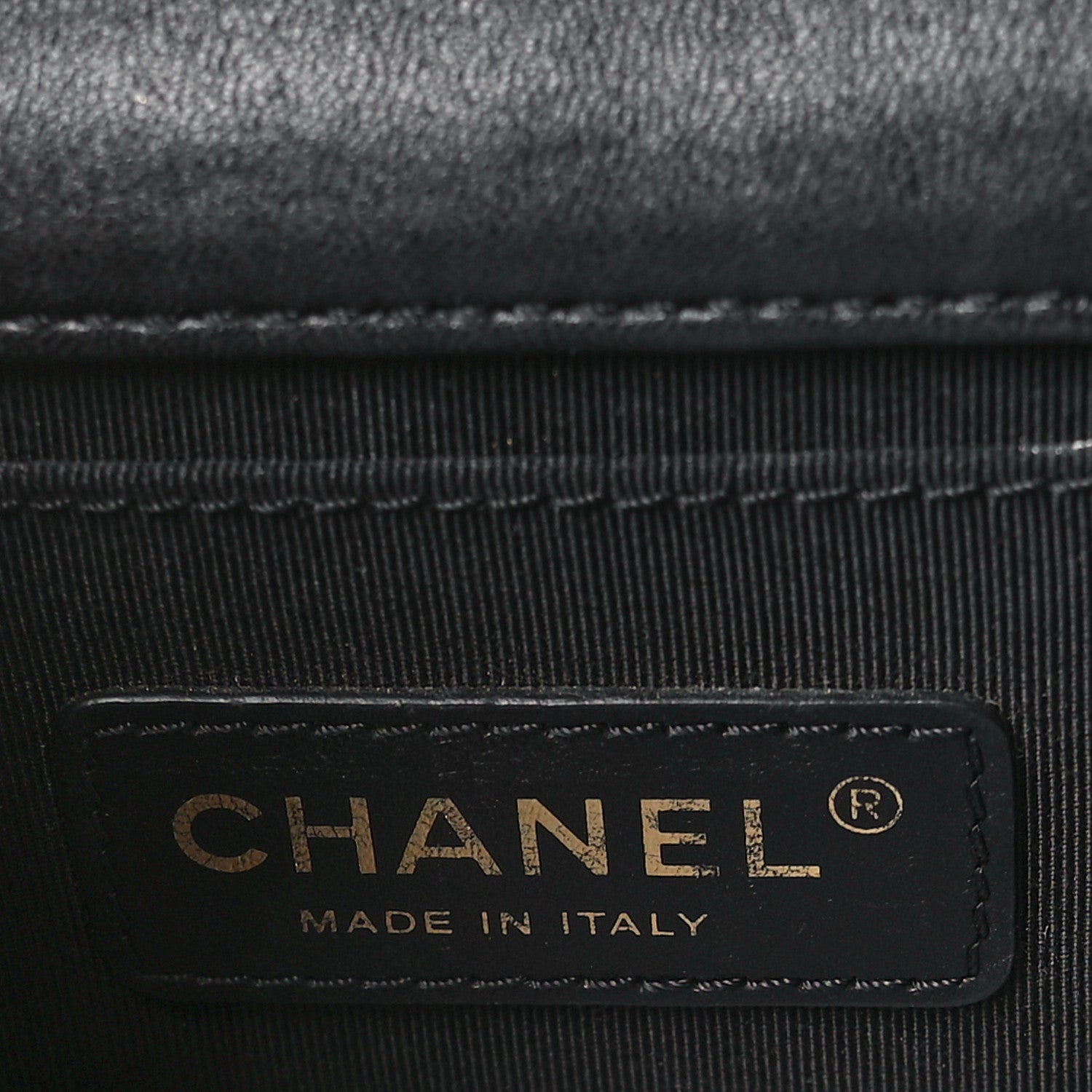 Chanel Lambskin Quilted Horizontal Boy Brick Studded Flap Black 6 of 9