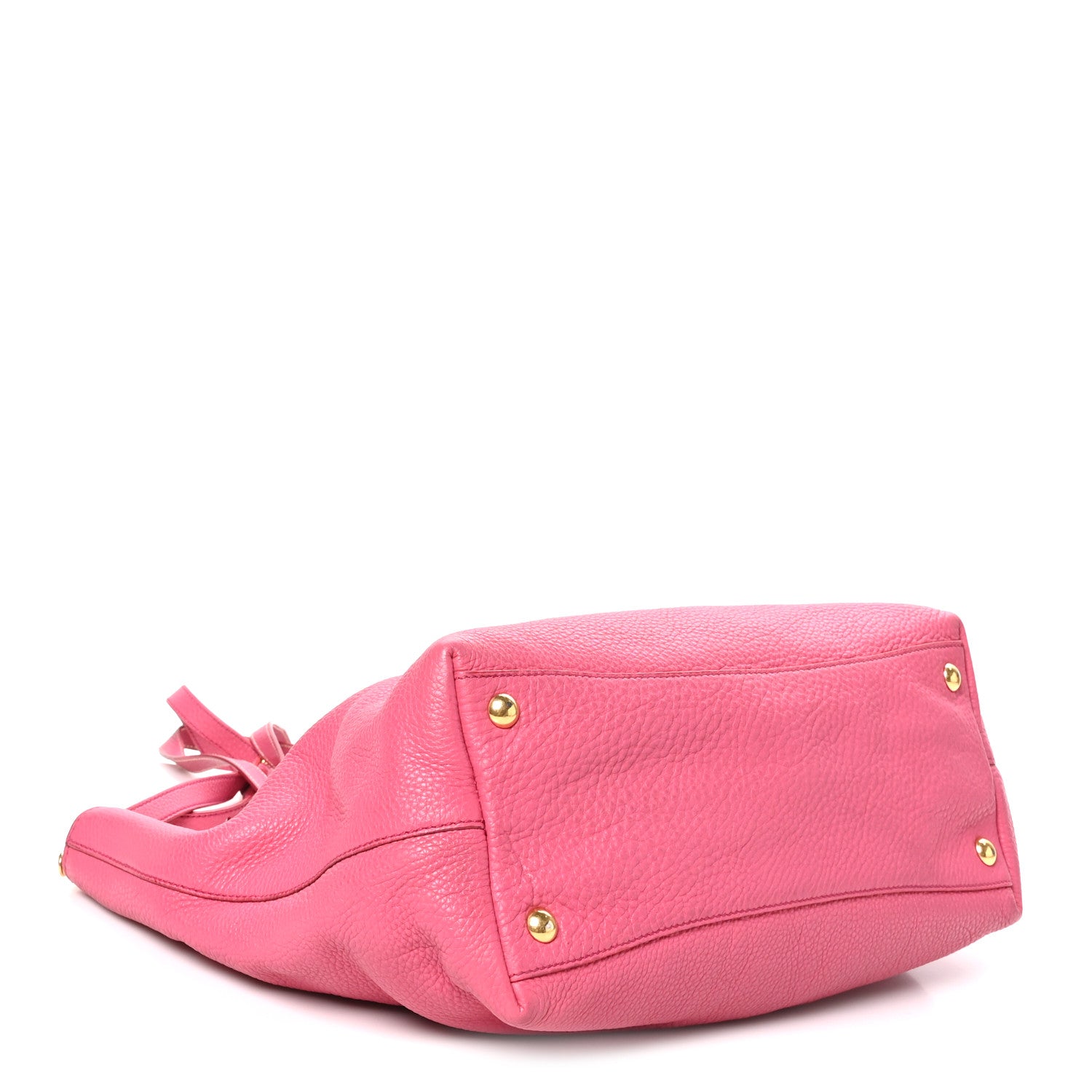 Miu Miu Vitello Daino Shopping Tote Peonia 3 of 8