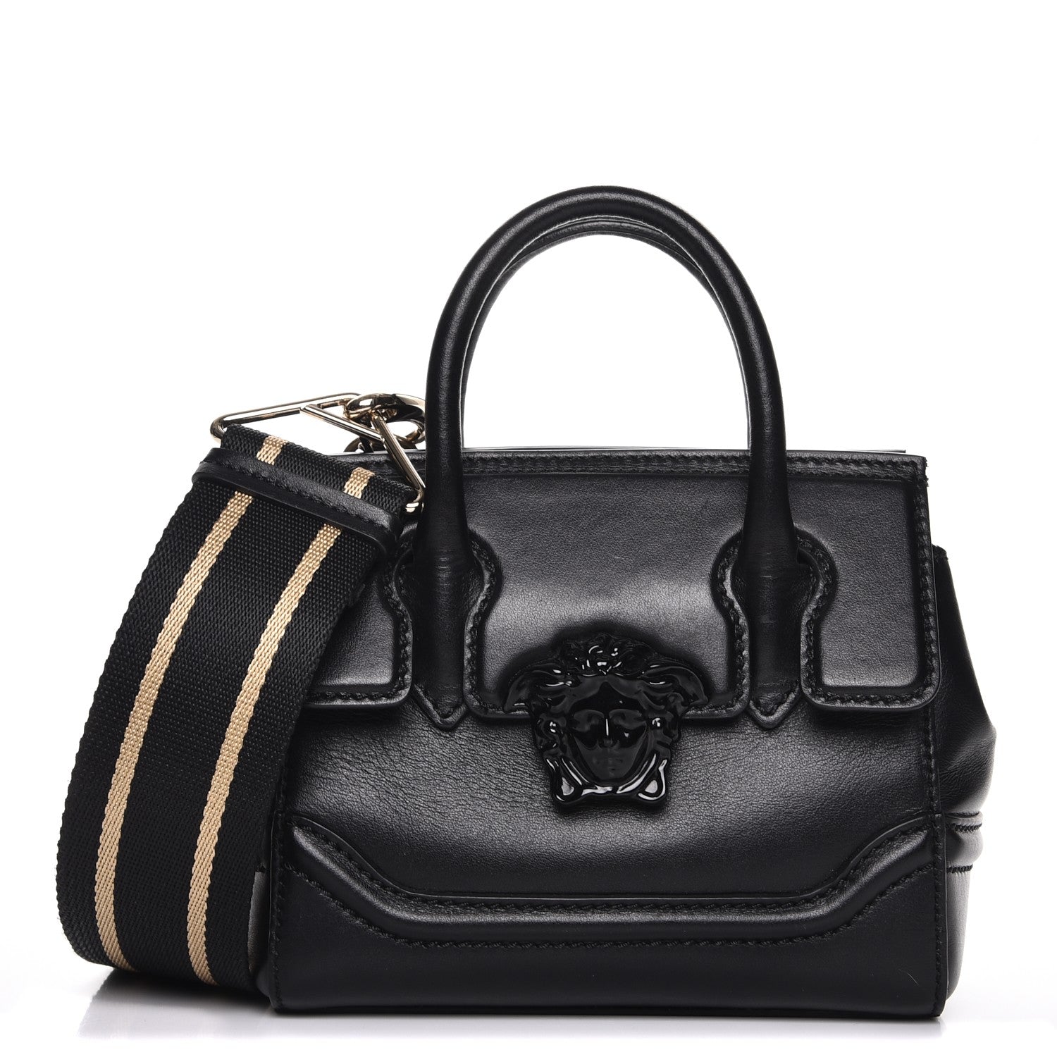 Versace Calfskin Small Palazzo Empire Bag Black 3 of 10