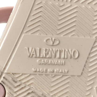 Valentino Garavani PVC Vlogo Flat Thong Sandals 37 Rose Quartz Light Ivory 7 of 7
