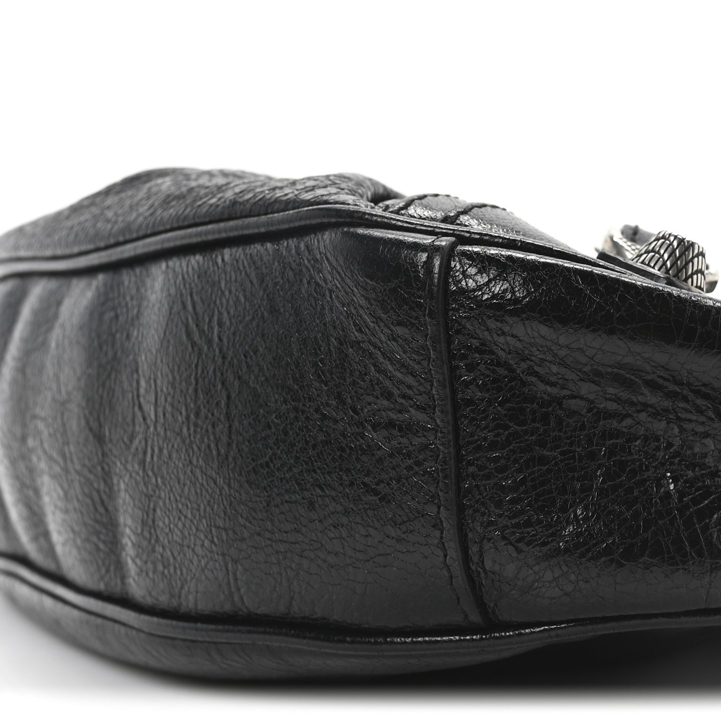 Agneau Arena Le Cagole Shoulder Bag XS Black