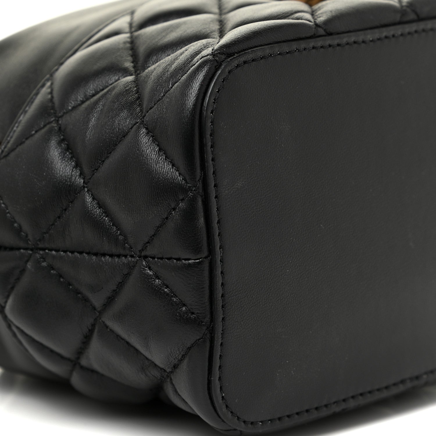 Versace Nappa Quilted Medusa Bucket Bag Black 8 of 10
