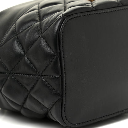 Versace Nappa Quilted Medusa Bucket Bag Black 8 of 10
