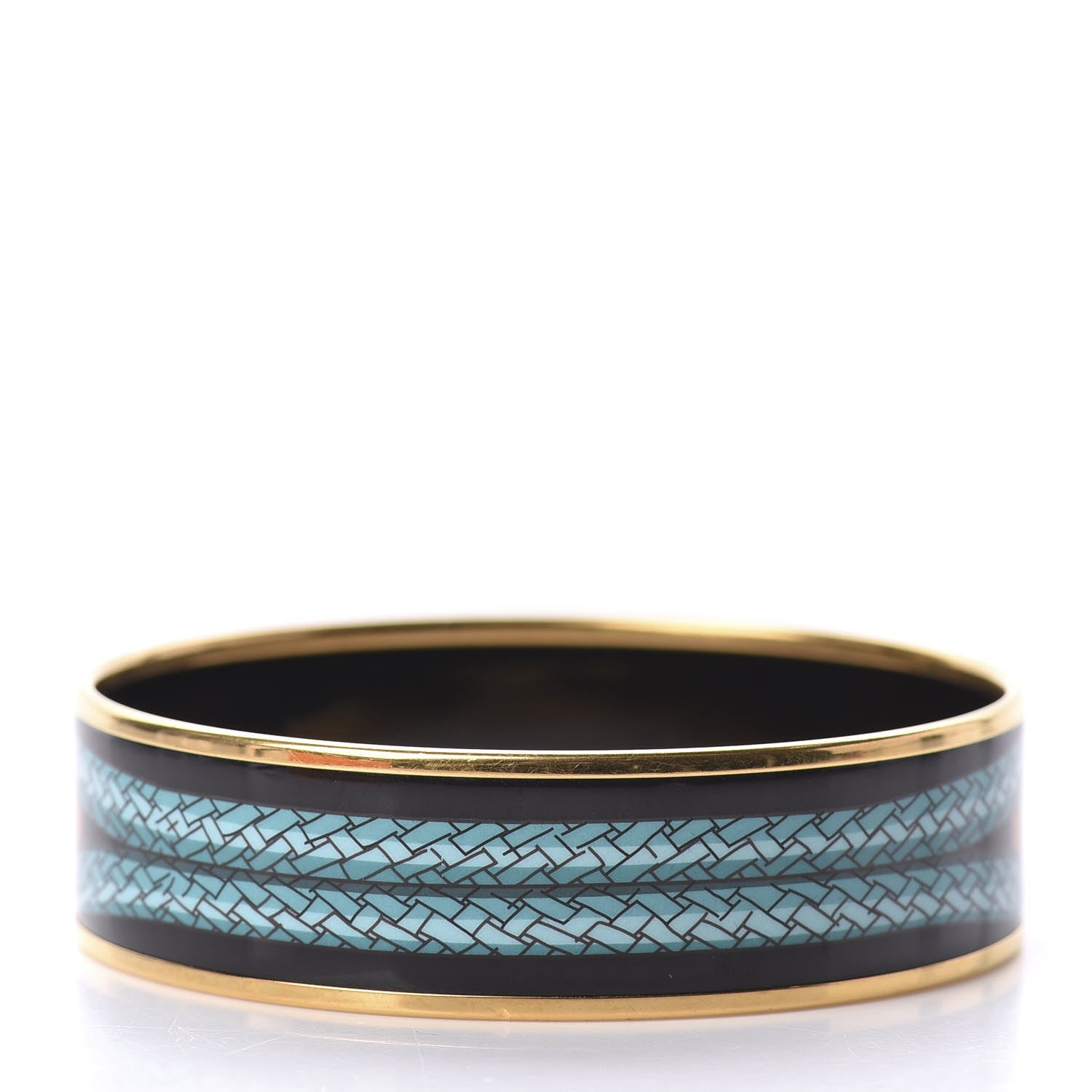 Hermes Enamel Printed Wide Bracelet 70 2 of 6