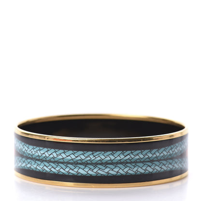 Hermes Enamel Printed Wide Bracelet 70 2 of 6