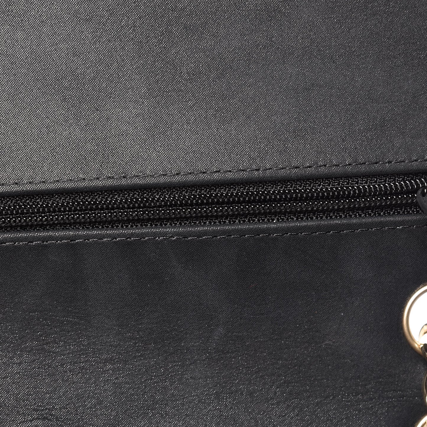 Caviar Iridescent Calfskin Duo Medium Double Flap Light Gold Black