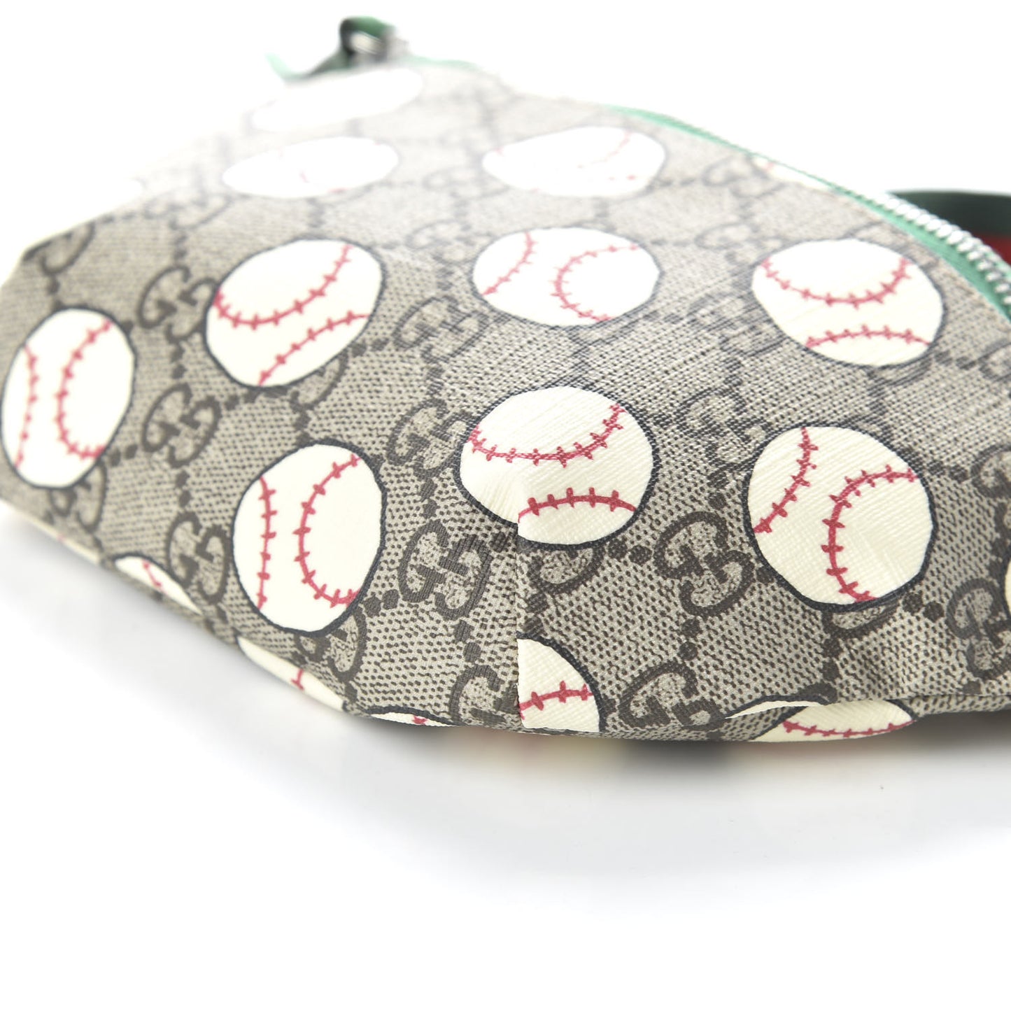 GG Supreme Monogram Baseballs Web Childrens Belt Bag