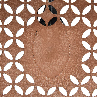 Alaia Calfskin Laser Cut Petale Tote Black 11 of 18