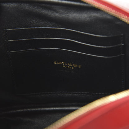 Saint Laurent Grain De Poudre Matelasse Monogram Mini Lou Camera Bag Eros Red 8 of 11