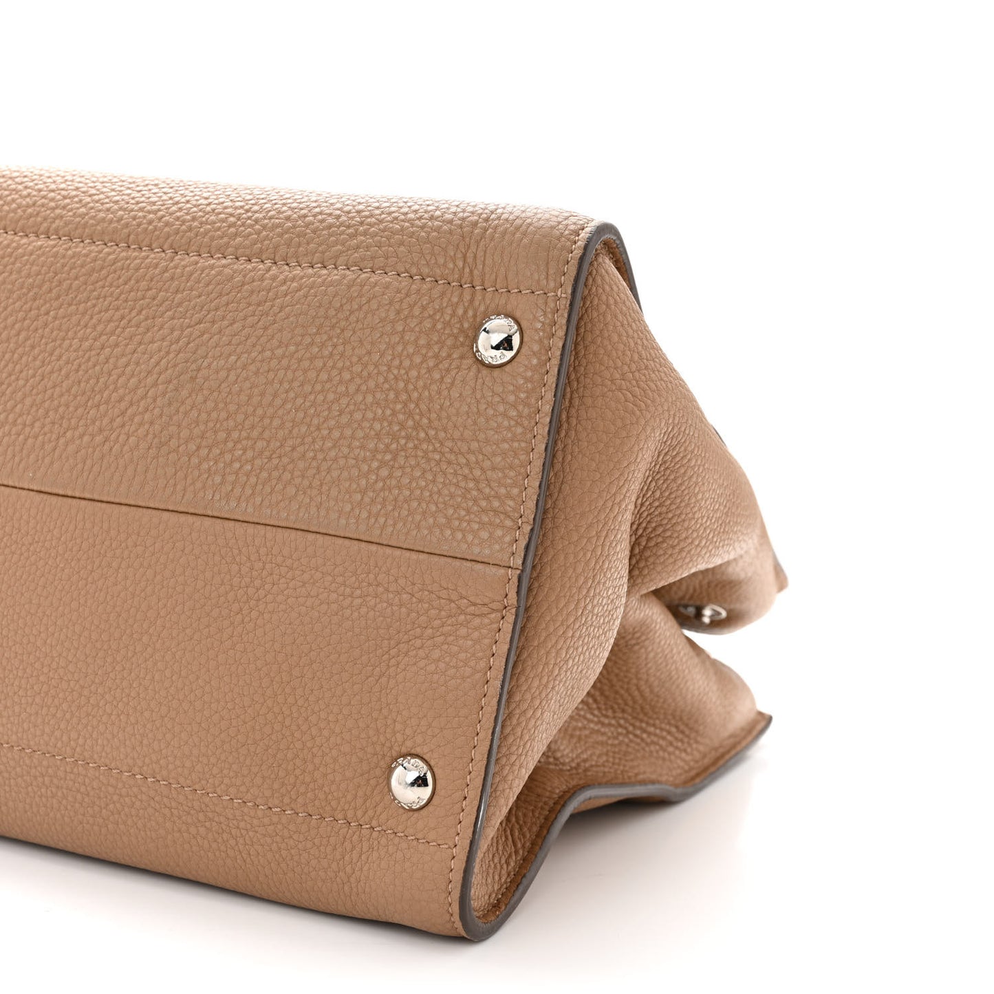 Vitello Daino Shopping Tote Sesamo