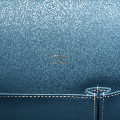 Hermes Taurillon Clemence Jypsiere 31 Blue Jean 8 of 9