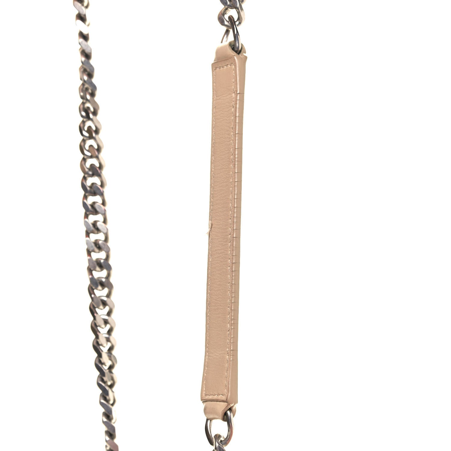 Saint Laurent Calfskin Y Quilted Monogram Medium Loulou Chain Satchel Nude Powder 10 of 10