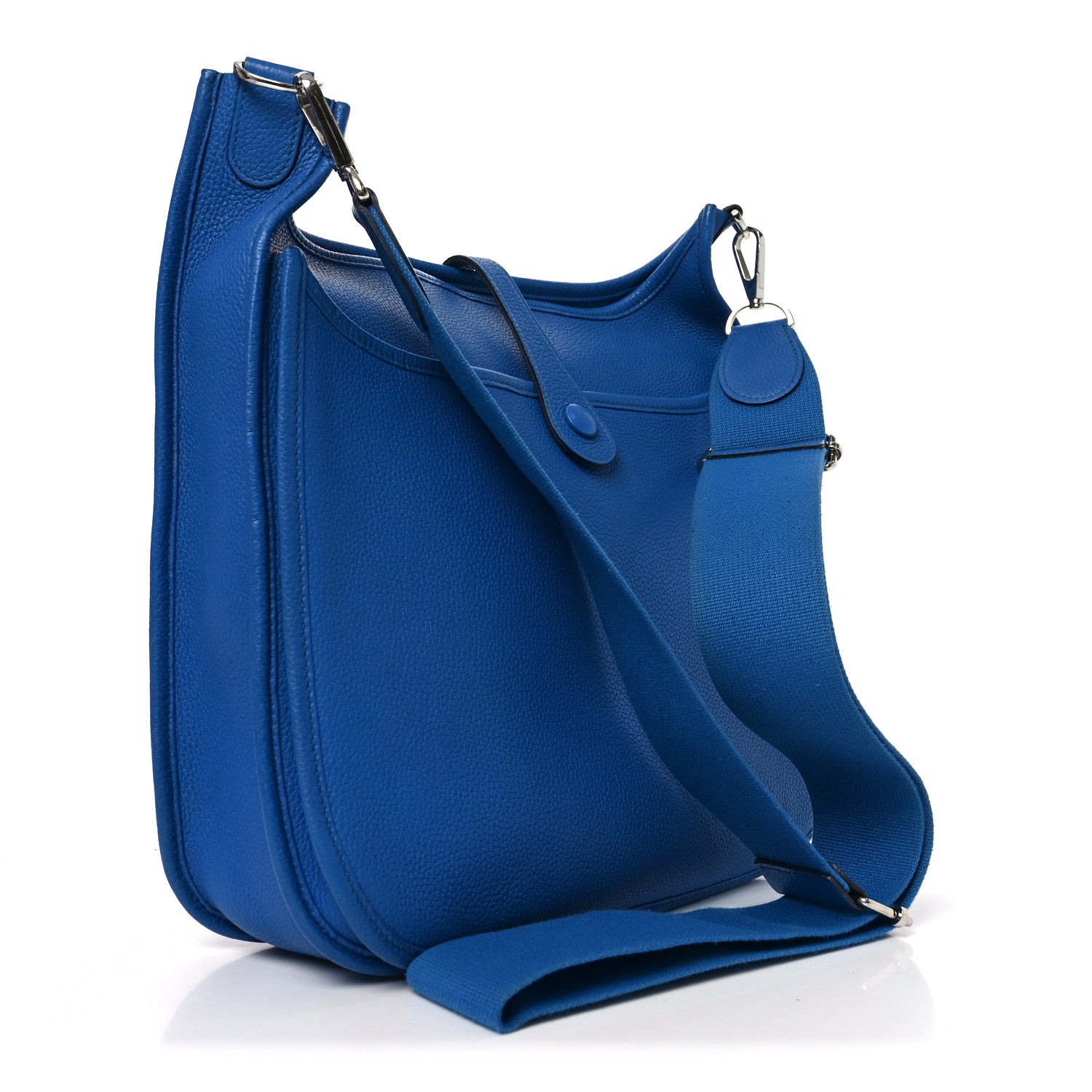 Hermes Taurillon Clemence Evelyne III PM Bleu Zellige 3 of 11