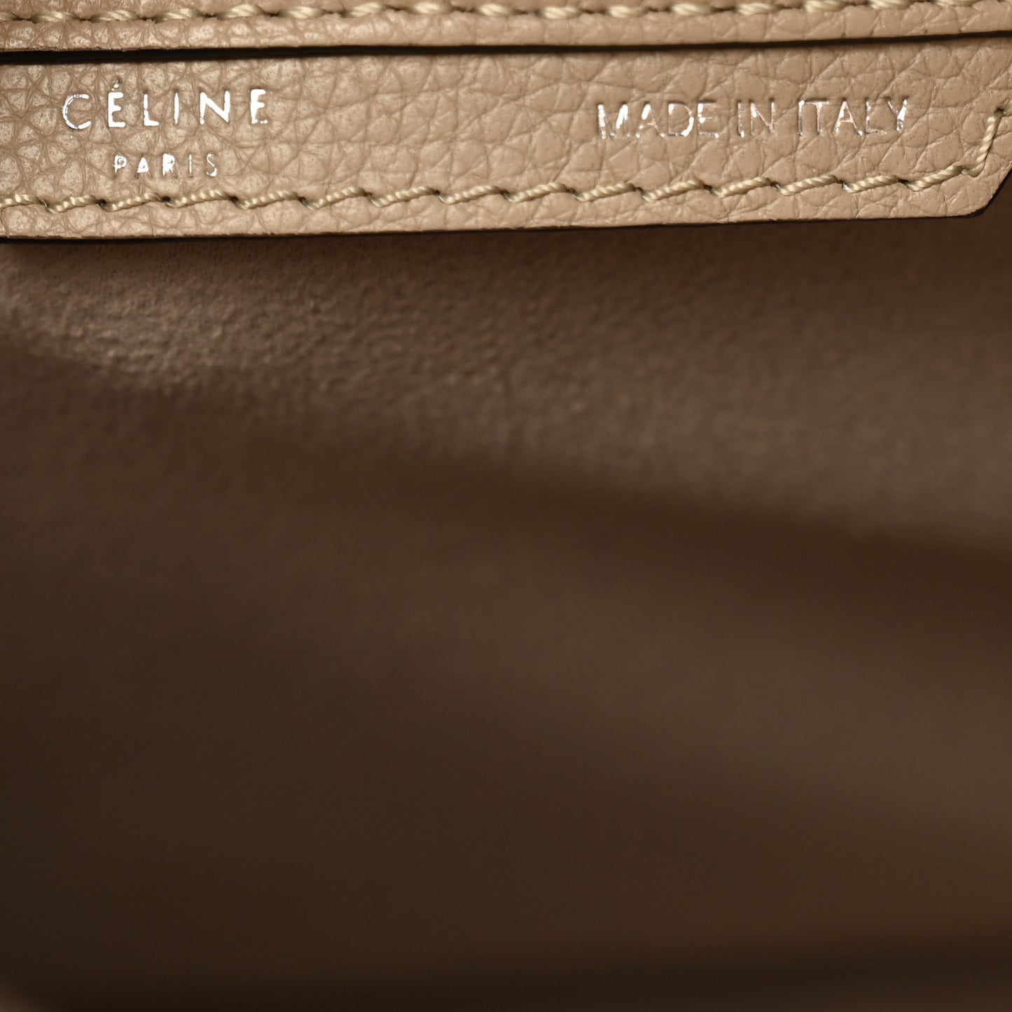 Drummed Calfskin Mini Luggage Dune