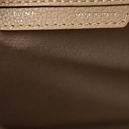 Celine Drummed Calfskin Mini Luggage Dune 6 of 11