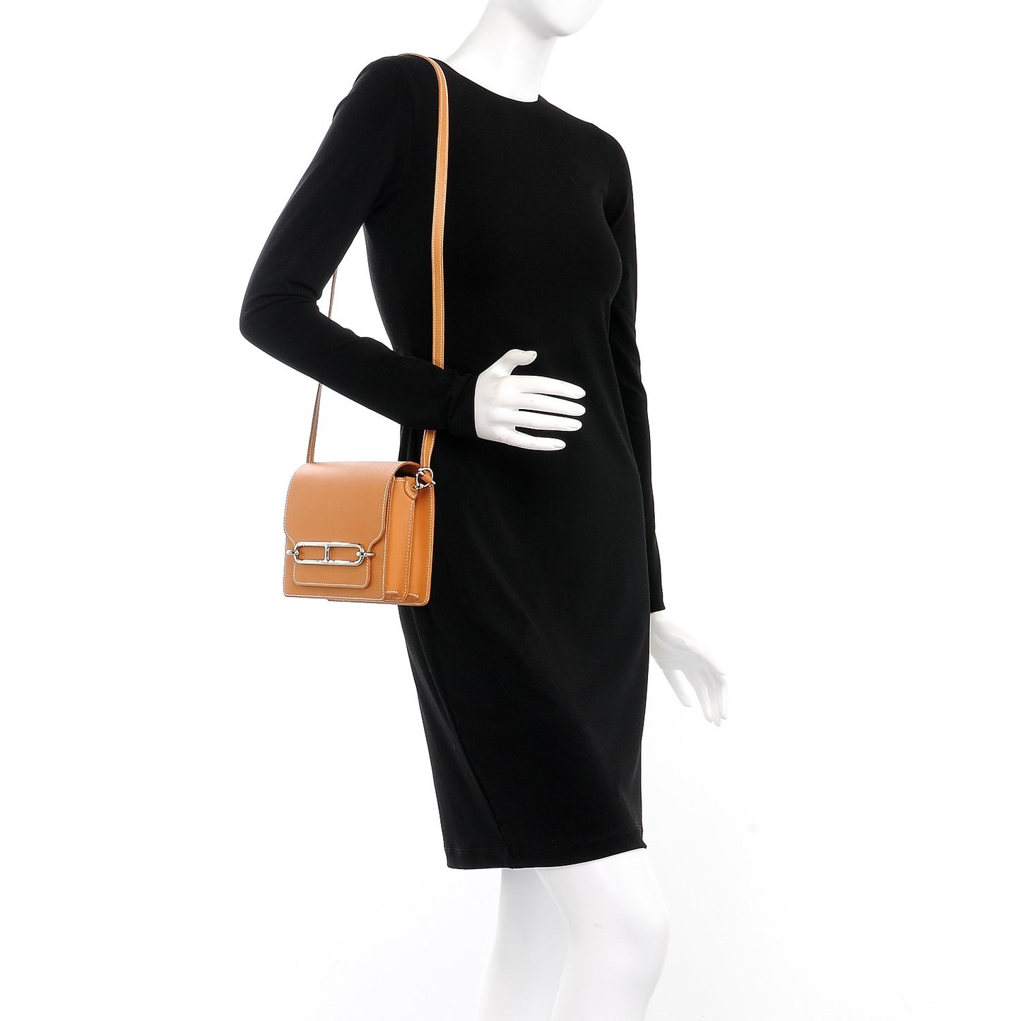 Veau Butler Mini Sac Roulis Natural Sable