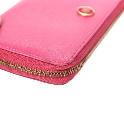 Loewe Calfskin Zip Around Wallet Pink 9 of 18