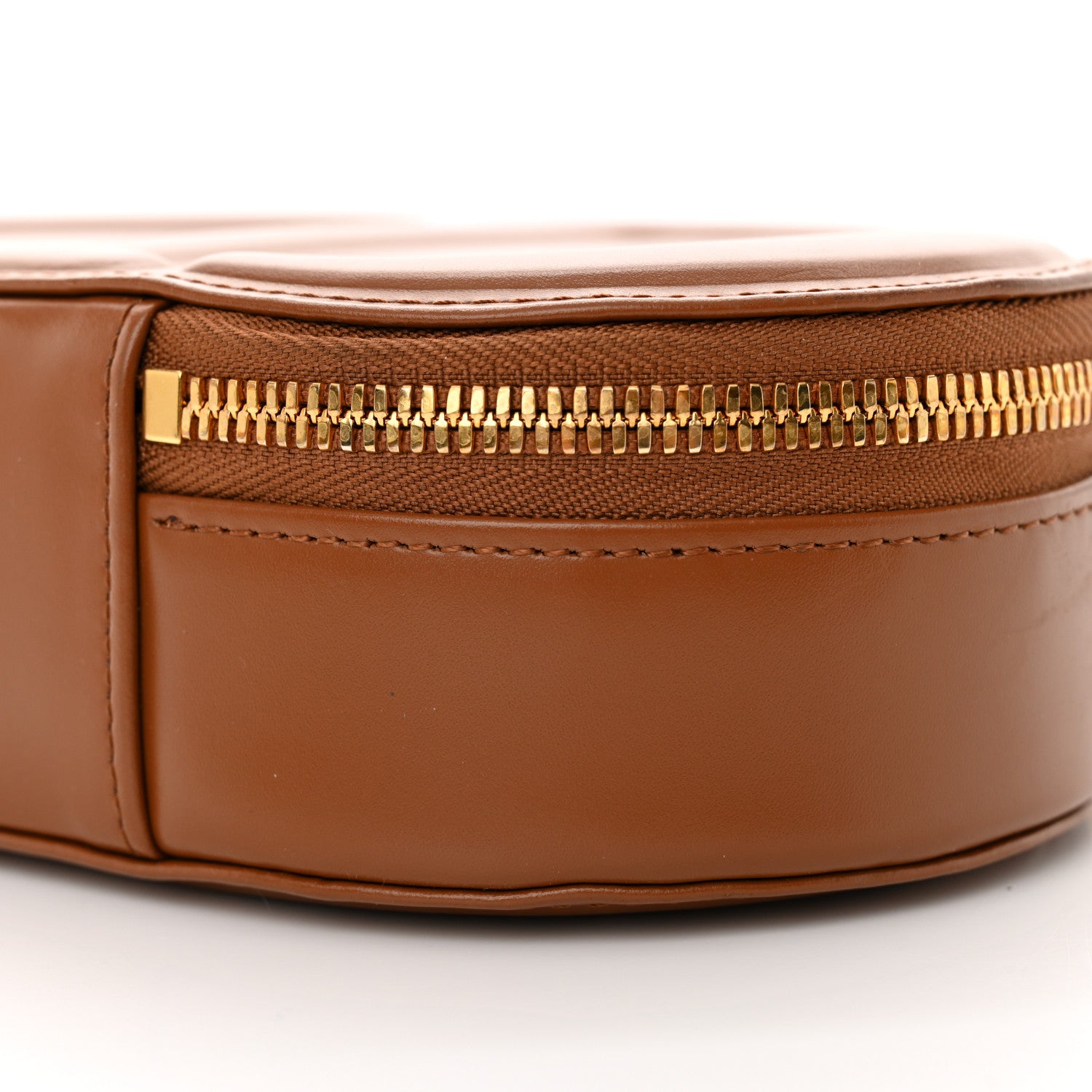 Christian Dior Calfskin CD Signature Oval Crossbody Camera Bag Brown 11 of 13
