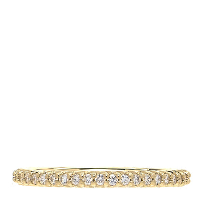Roberto Coin 18K Yellow Gold Diamond Micro Pave Eternity Band Ring 52 6 3 of 4