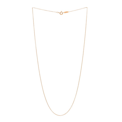 Tiffany 18K Rose Gold Small Chain Necklace 18" 3 of 4
