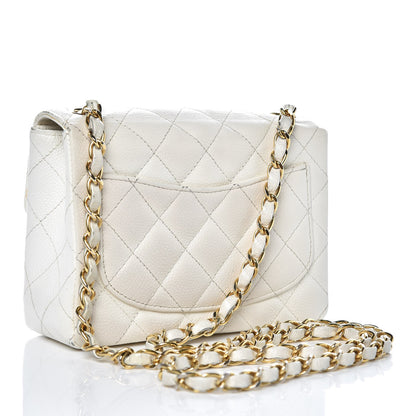 Chanel Caviar Quilted Mini Square Flap White 3 of 14