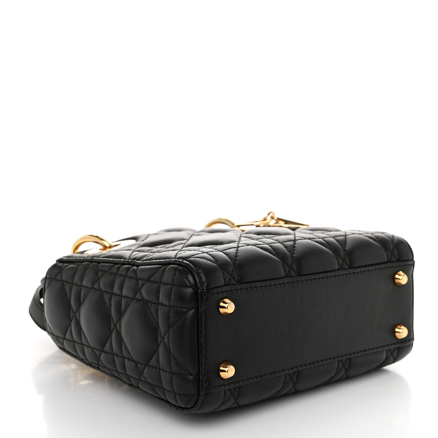 Christian Dior Lambskin Cannage Mini Lady Dior Black 4 of 10