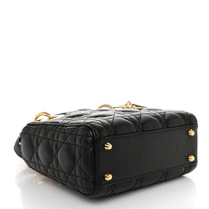 Christian Dior Lambskin Cannage Mini Lady Dior Black 4 of 10