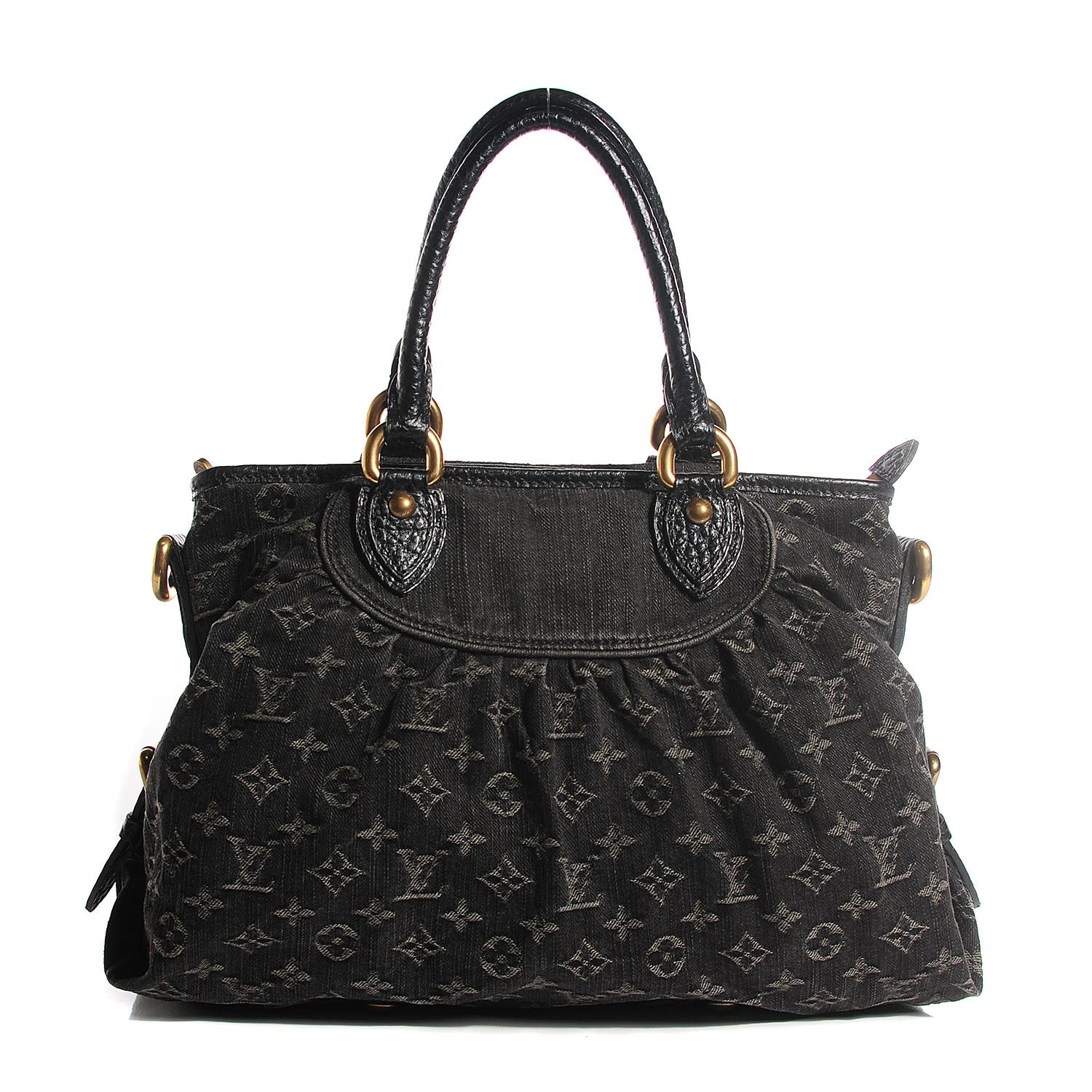 Louis Vuitton Denim Neo Cabby MM Black 1 of 8