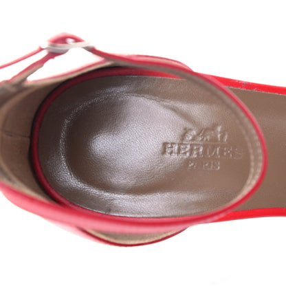 Hermes Calfskin Legend Wedge Sandals 40 Pavot 7 of 7