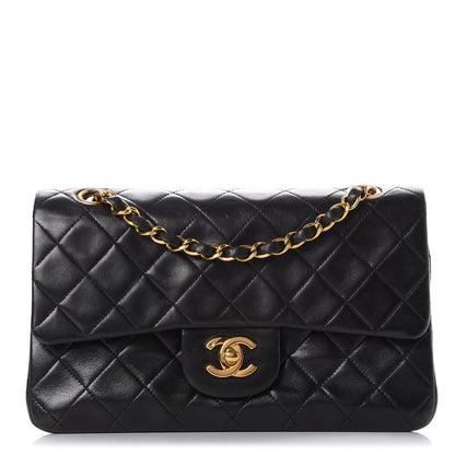 Chanel Lambskin Quilted Small Double Flap Black 1 of 10
