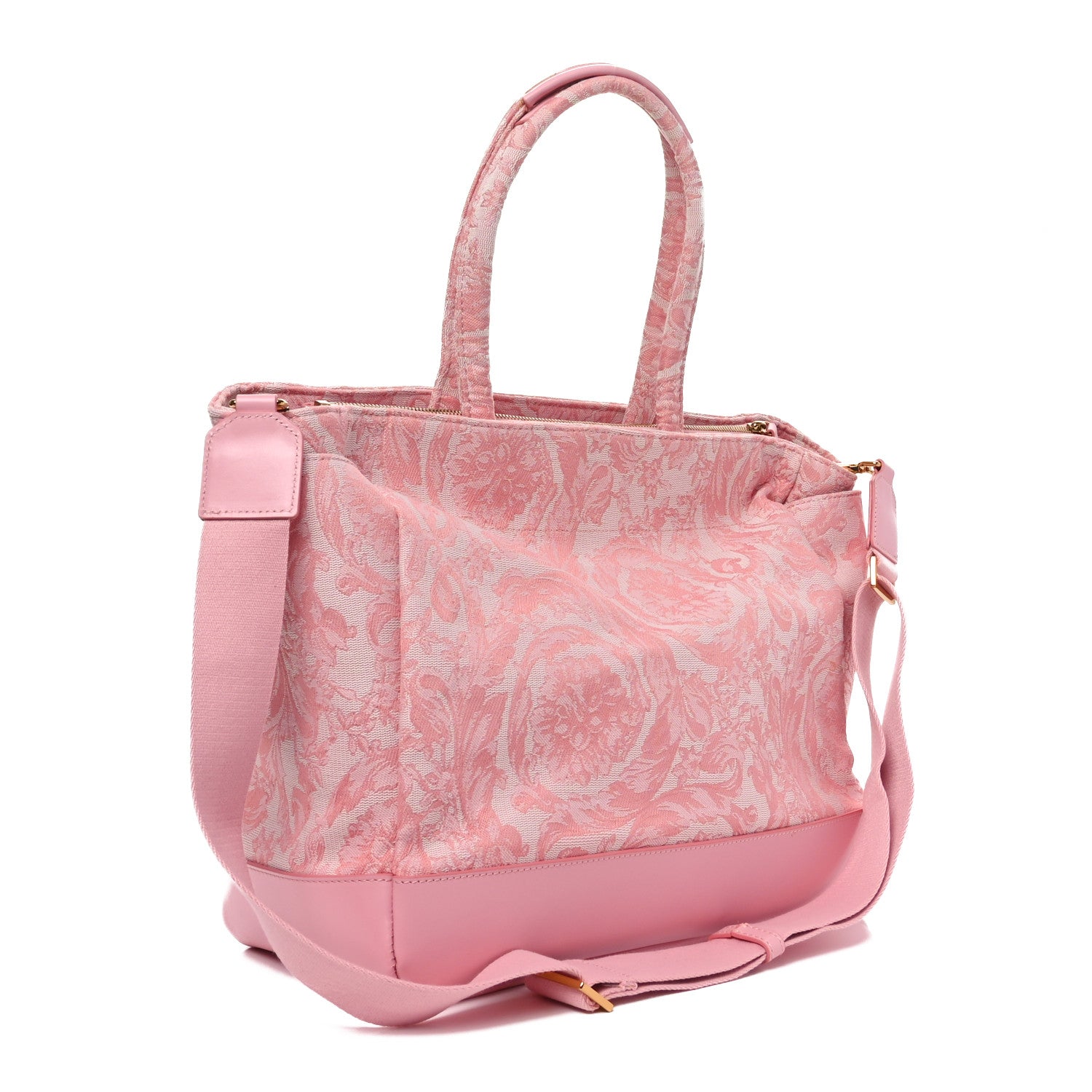 Versace Baroque Jacquard Athena Diaper Bag Pink 3 of 9