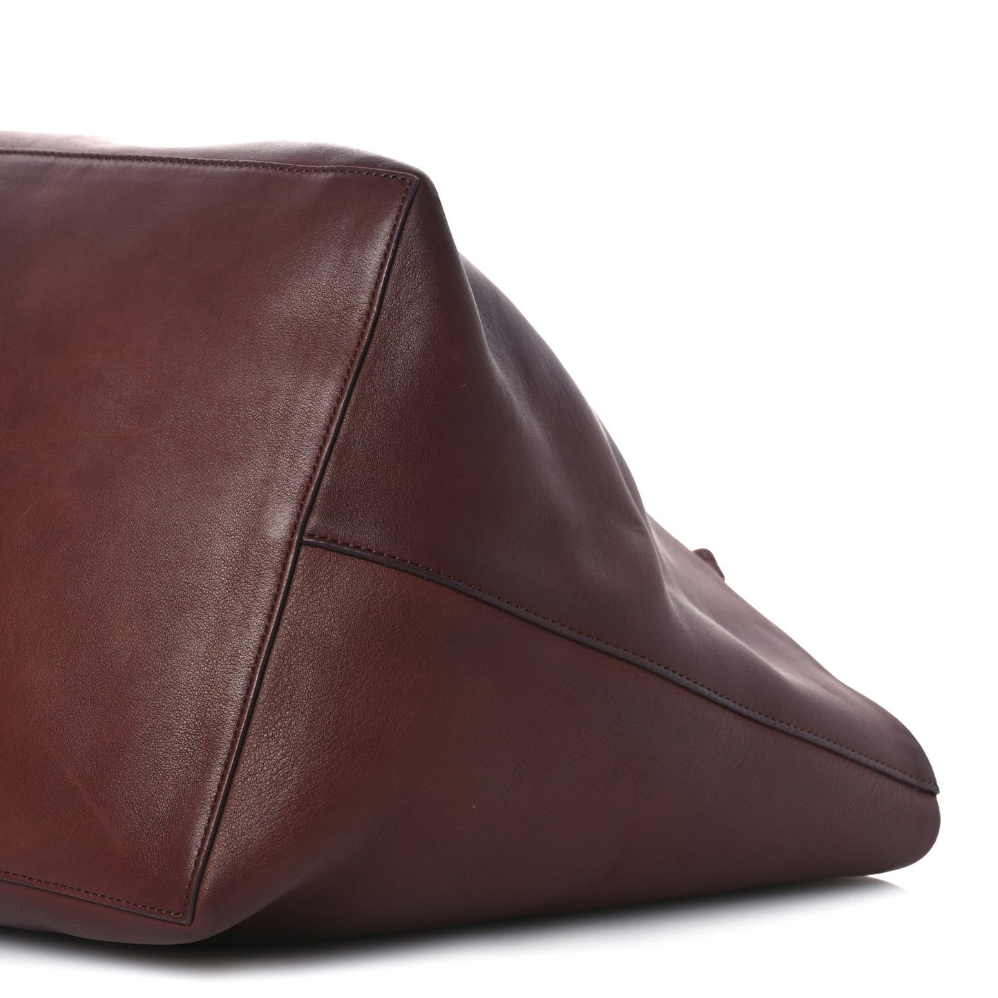 Polished Saddle Calfskin Park Tote Three Cognac